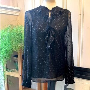 PAIGE CHIFFON RUFFLED BLOUSE SMALL Orig 285.-